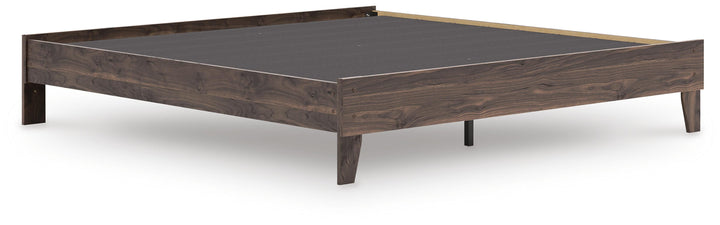 Calverson King Platform Bed - Light Brown (3)