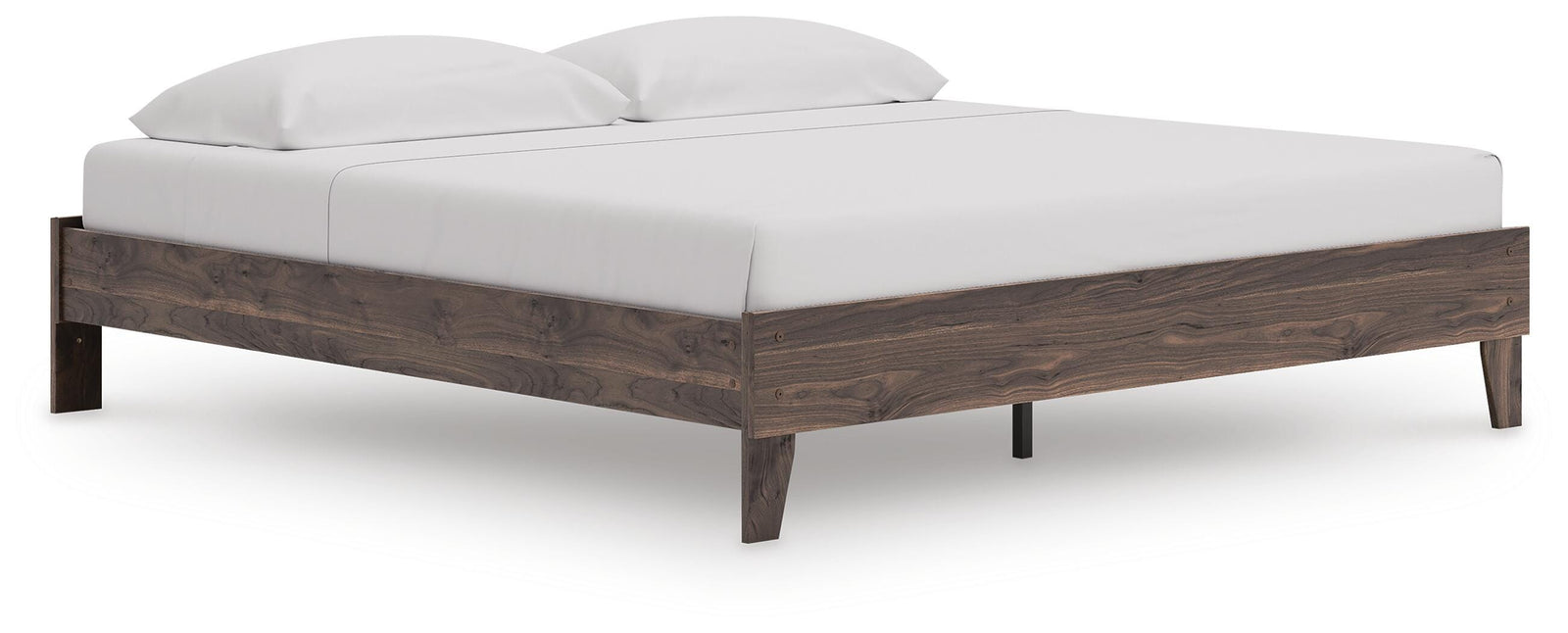 Calverson King Platform Bed - Light Brown (1)