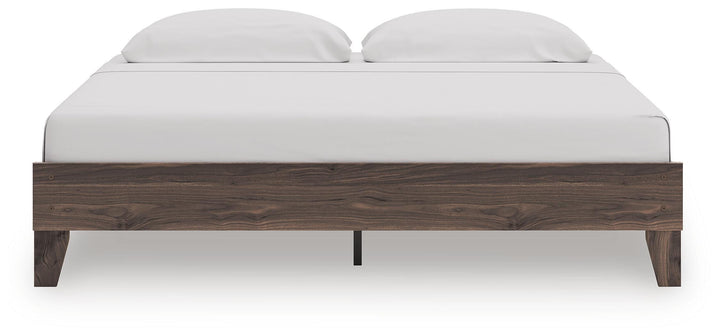 Calverson King Platform Bed - Light Brown (5)