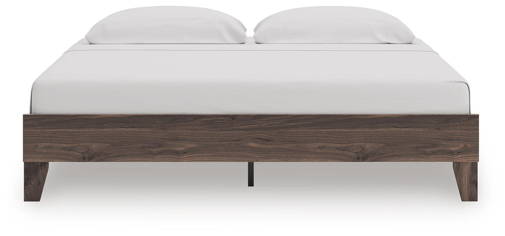 Calverson King Platform Bed - Light Brown (5)