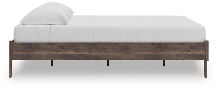 Calverson King Platform Bed - Light Brown (6)