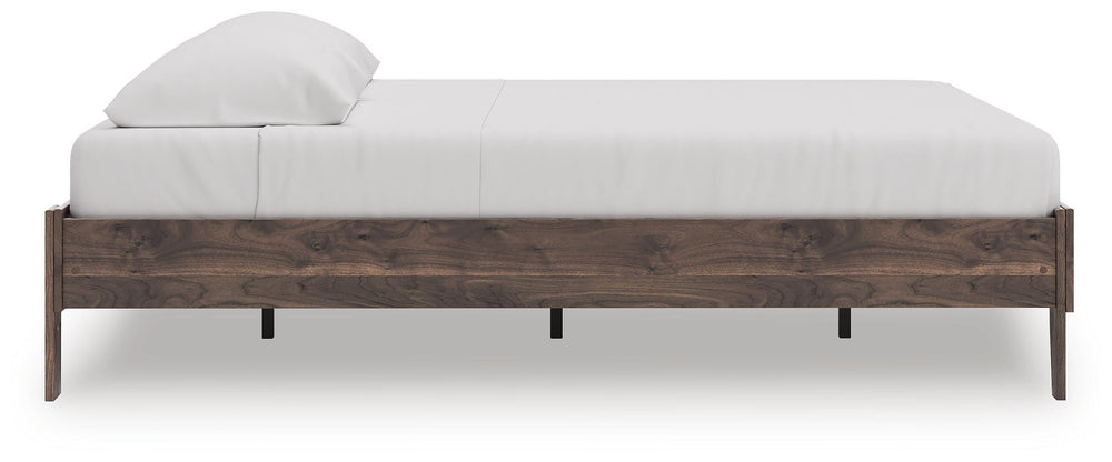 Calverson King Platform Bed - Light Brown (6)