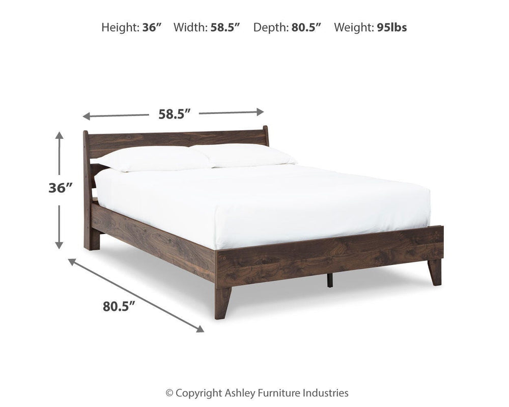 Calverson Full Panel Platform Bed - Mocha (4)