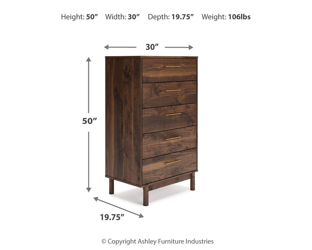 Calverson Chest of Drawers - Light Brown (10)
