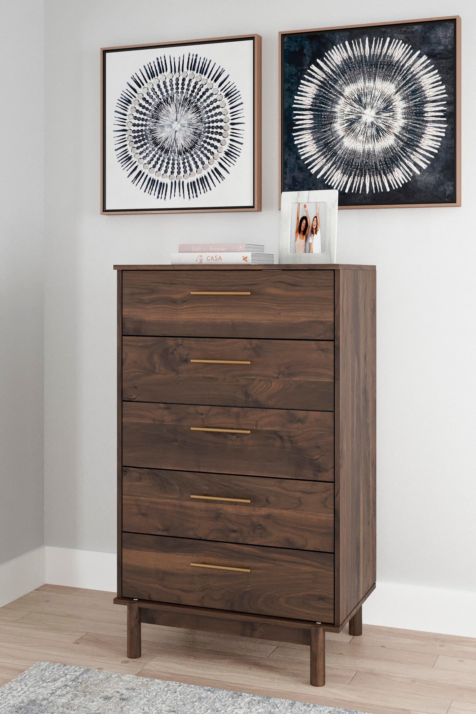 Calverson Chest of Drawers - Light Brown (2)