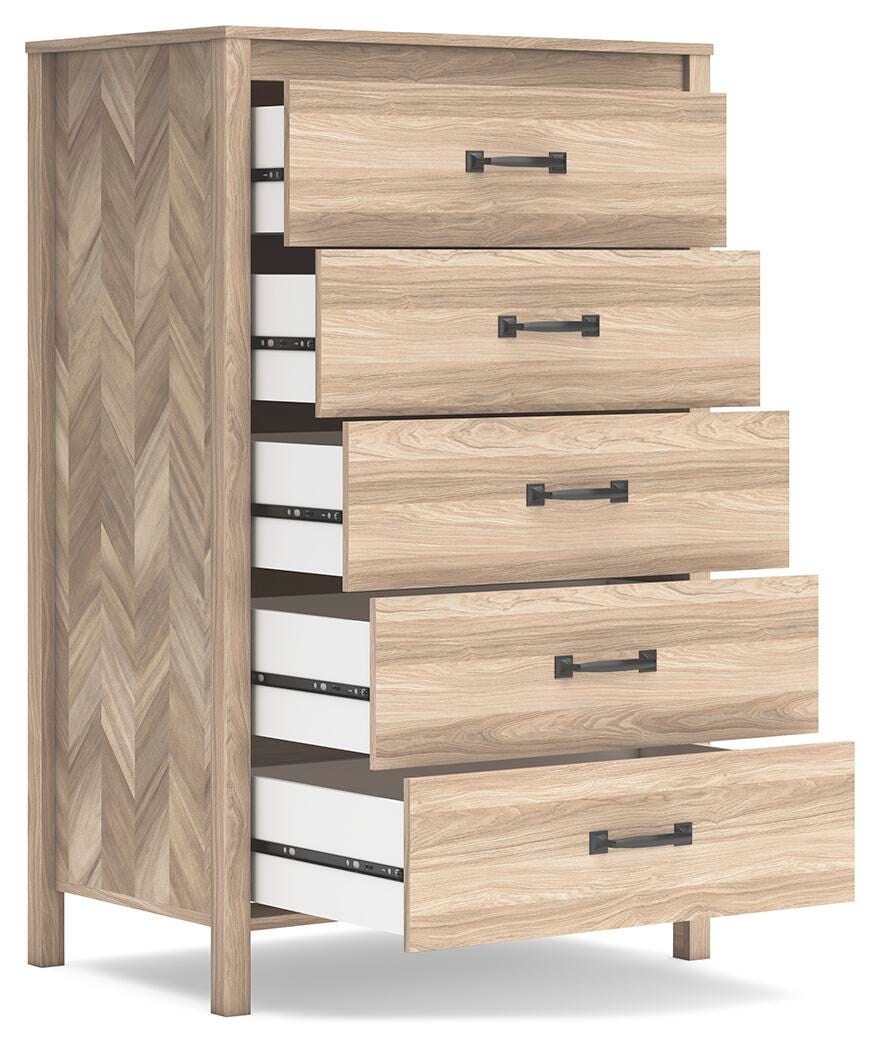 Battelle Chest of Drawers - Light Brown (4)