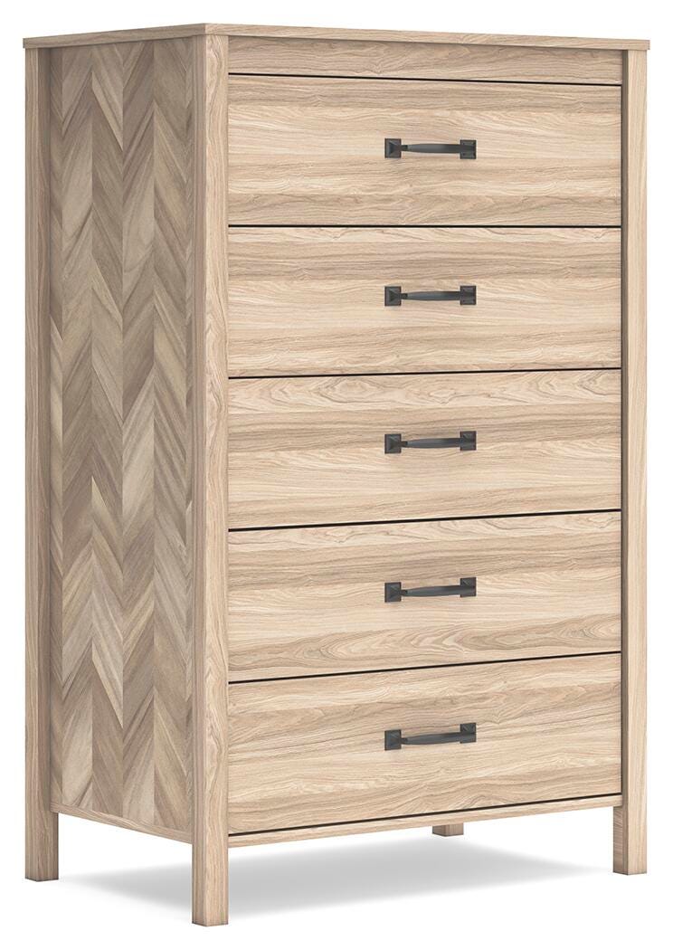 Battelle Chest of Drawers - Light Brown (1)