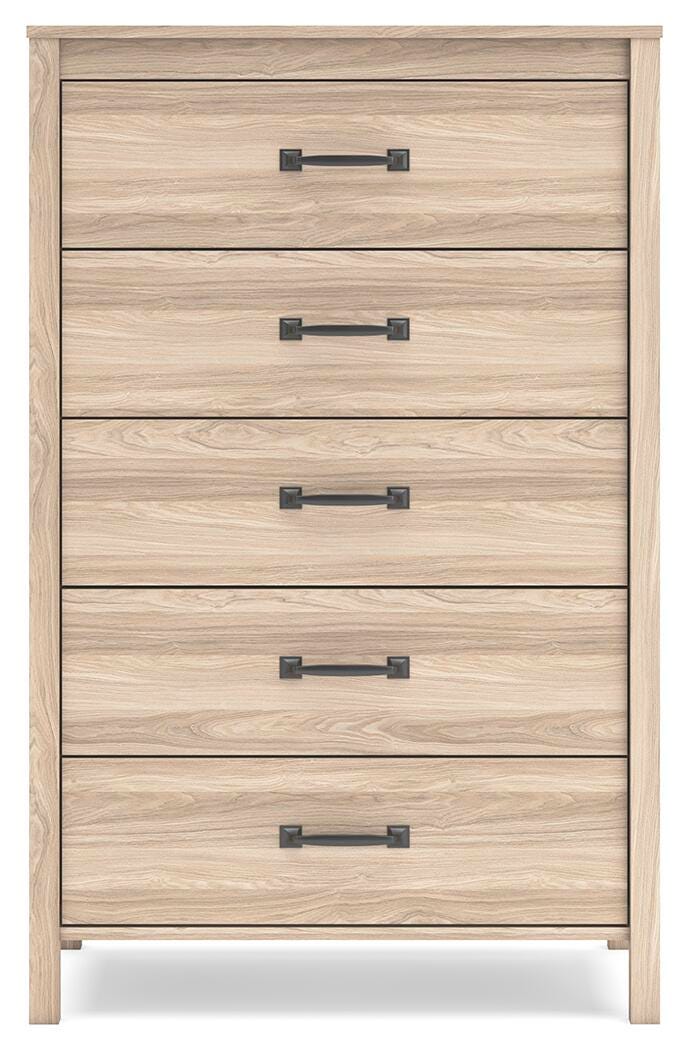 Battelle Chest of Drawers - Light Brown (5)