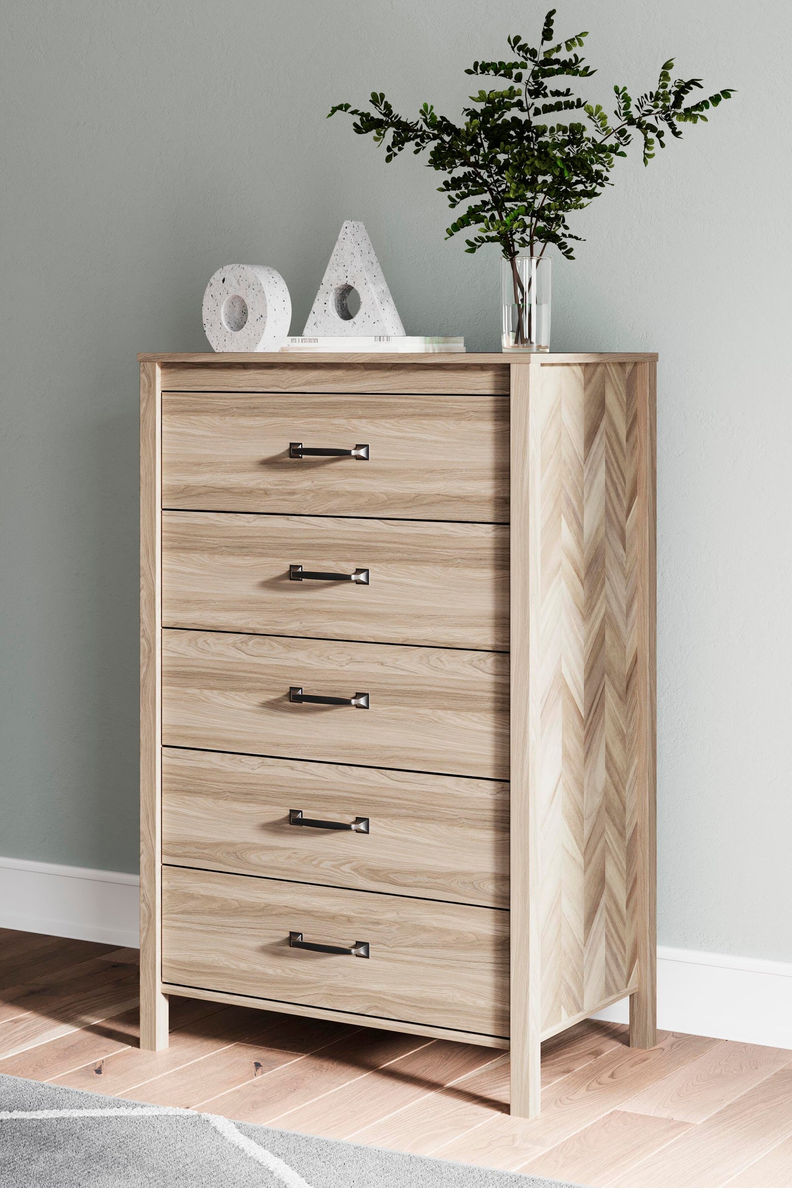 Battelle Chest of Drawers - Light Brown (2)
