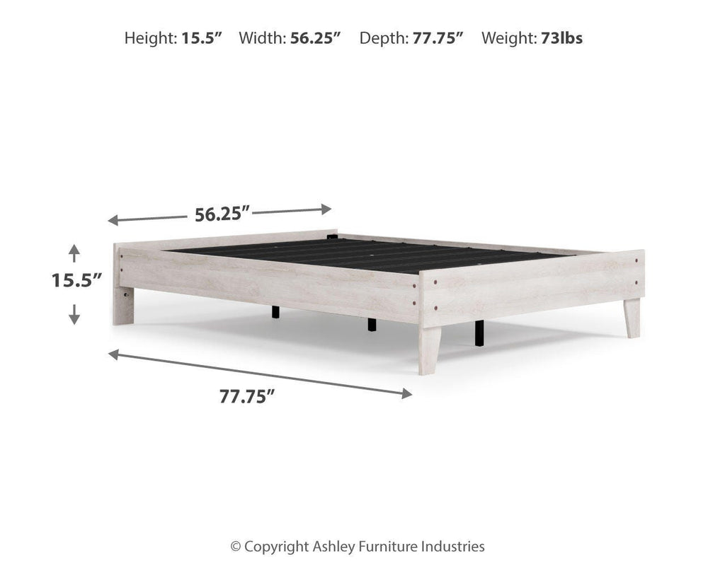 Shawburn Full Platform Bed - White (5)