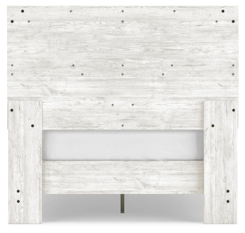 Shawburn Full Crossbuck Panel Platform Bed - White/Dark Charcoal Gray (7)