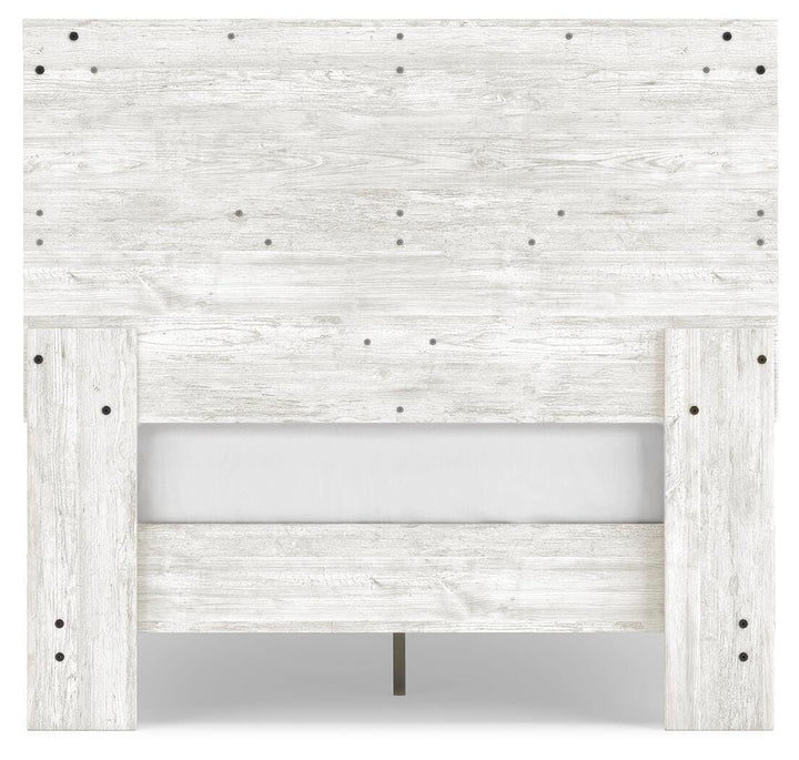 Shawburn Full Panel Bed with Chest - White/Brown (6)