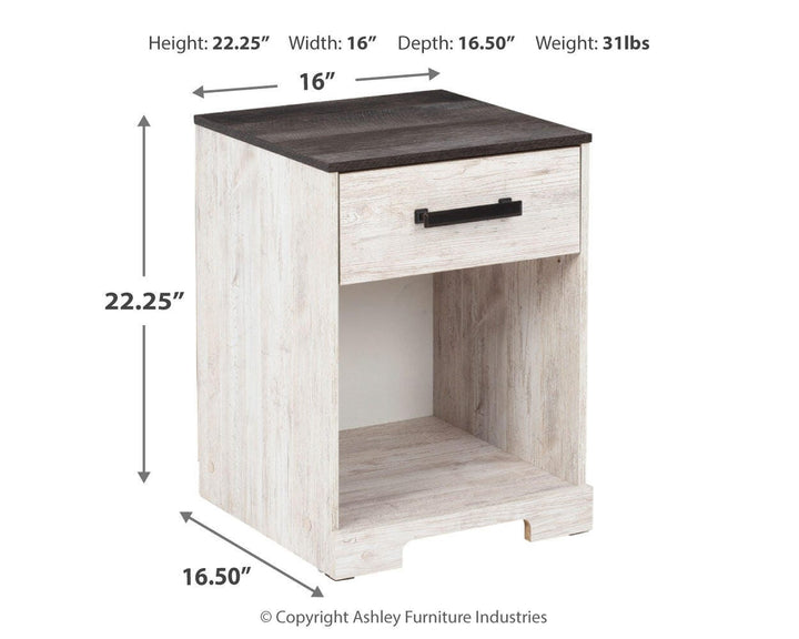 Shawburn Nightstand - White (4)