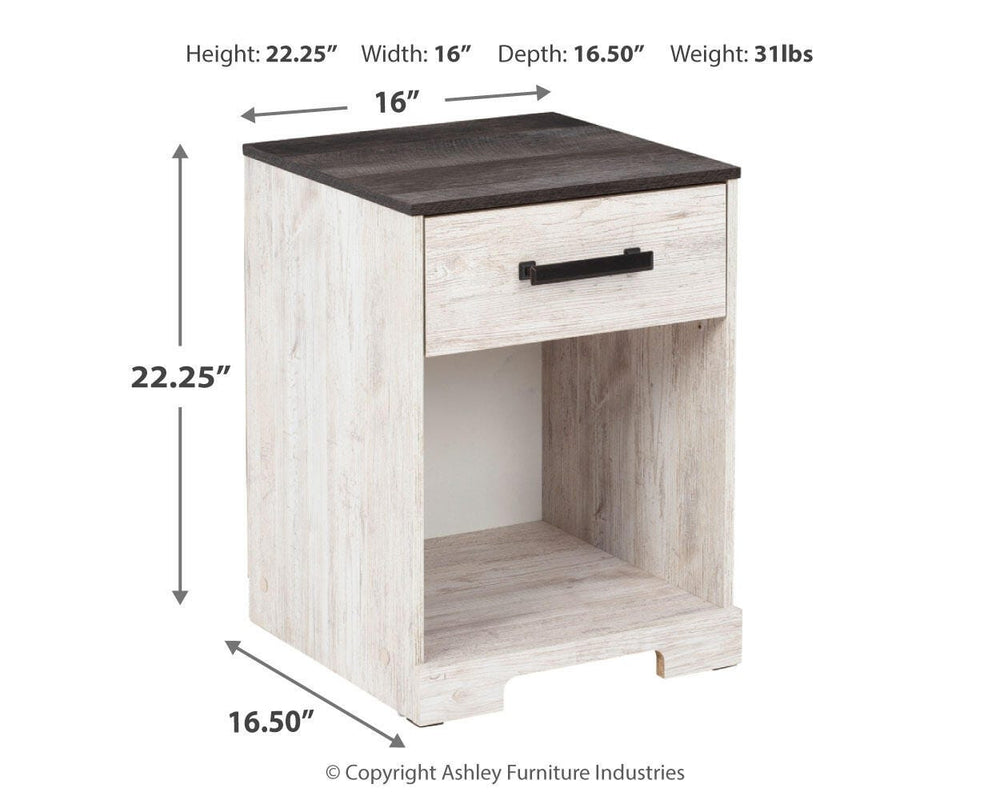 Shawburn Nightstand - White (4)