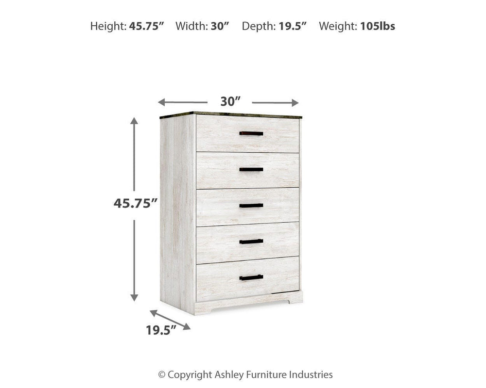Shawburn Chest of Drawers - Light Brown (10)