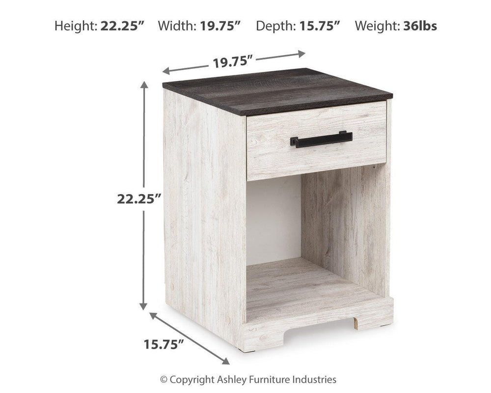 Shawburn Nightstand - Light Brown (4)