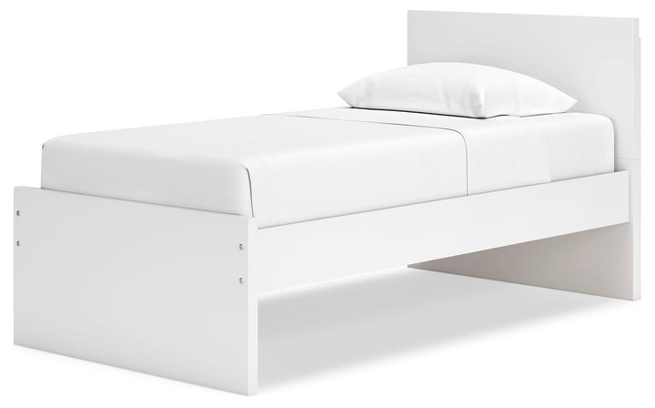 Onita Twin Panel Platform Bed - White (4)