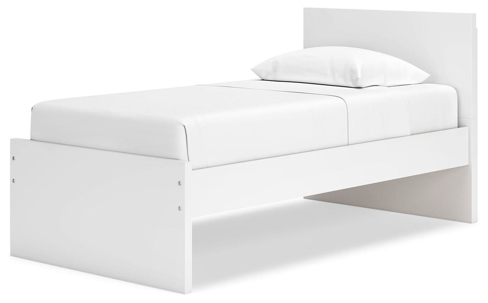 Onita Twin Panel Platform Bed - White (4)