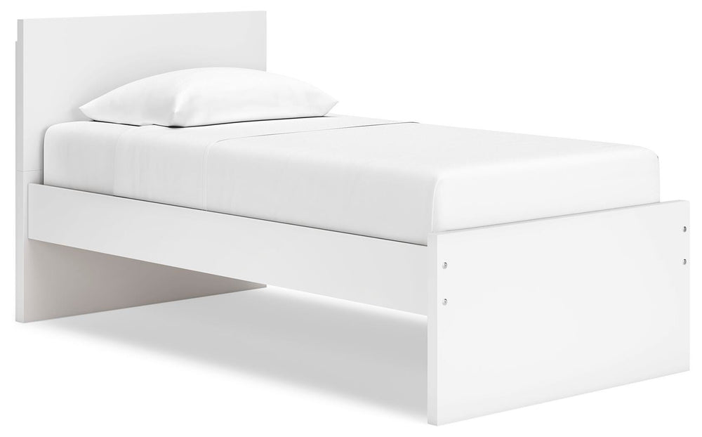 Onita Twin Panel Platform Bed - White (1)
