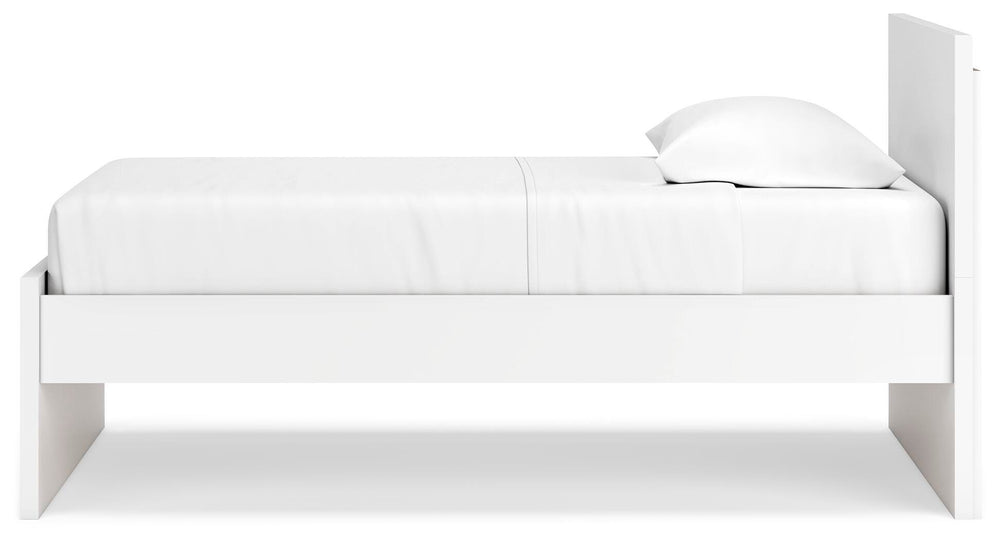 Onita Twin Panel Platform Bed - White (7)