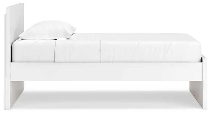 Onita Twin Panel Platform Bed - White (8)