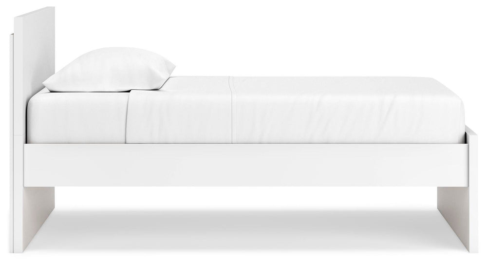 Onita Twin Panel Platform Bed - White (8)