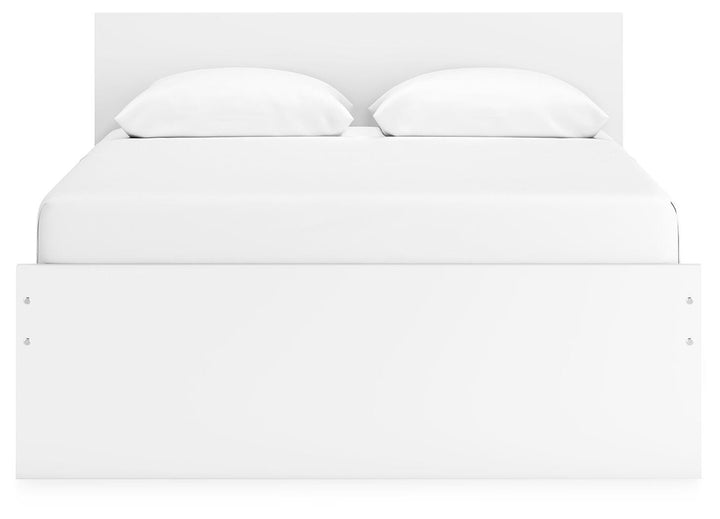 Onita Queen Panel Platform Bed with 2 Side Storage - White (6)