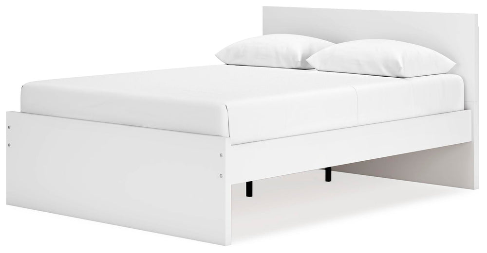 Onita Queen Panel Platform Bed - White (4)