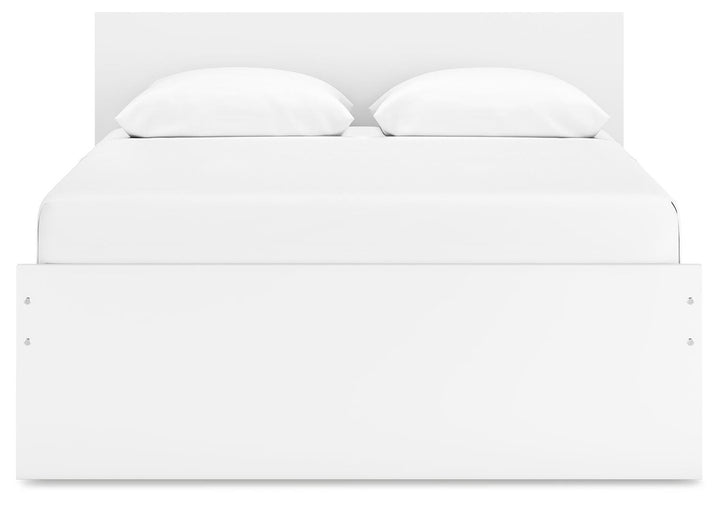 Onita Queen Panel Platform Bed - White (5)