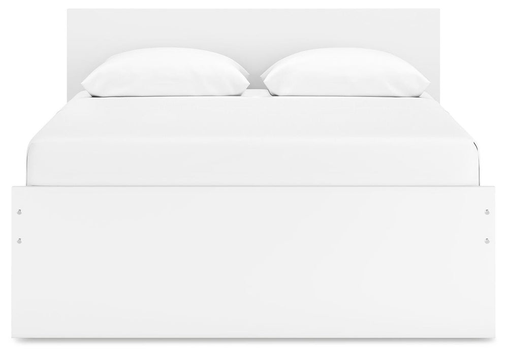 Onita Queen Panel Platform Bed - White (5)
