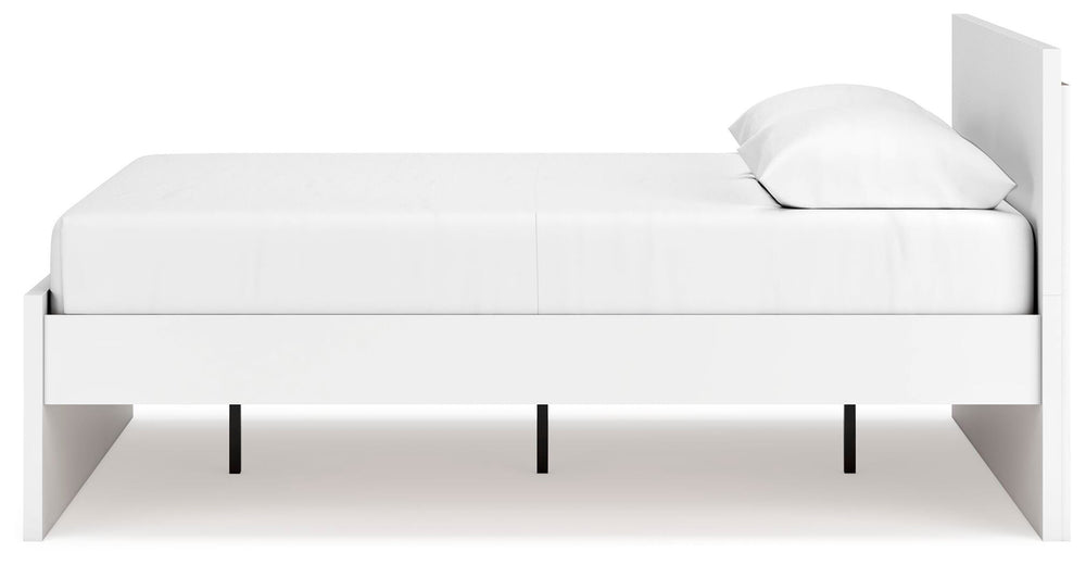 Onita Queen Panel Platform Bed - White (7)