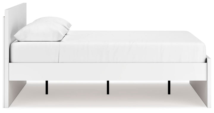 Onita Queen Panel Platform Bed - White (8)
