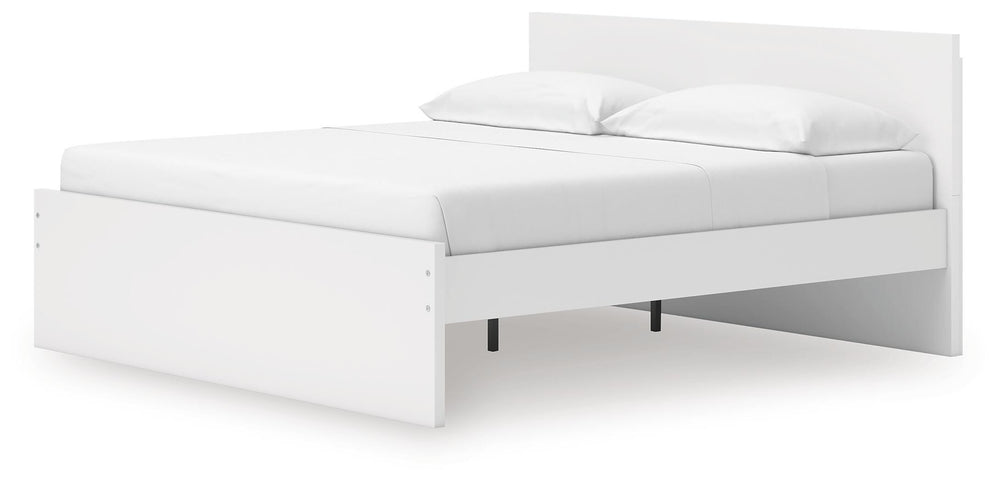 Onita King Panel Platform Bed - White (5)