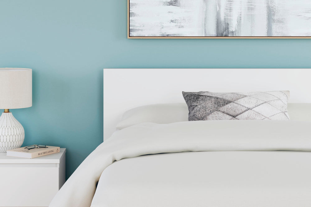 Onita Full Panel Platform Bed - White (9)
