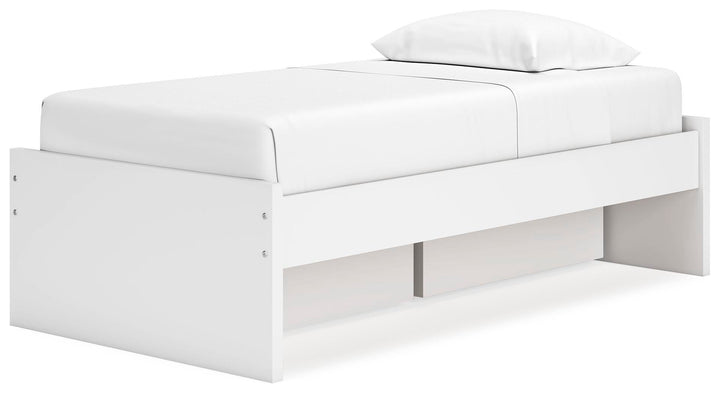 Onita Twin Platform Bed with 1 Side Storage - White (4)