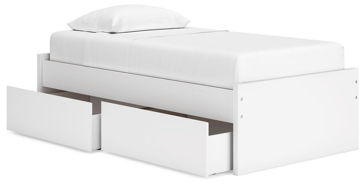 Onita Twin Platform Bed - White (5)