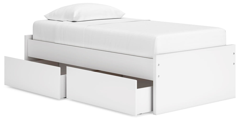 Onita Twin Platform Bed - White (5)