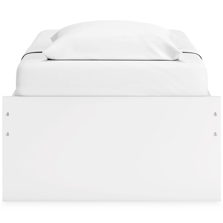 Onita Twin Platform Bed with 1 Side Storage - White (7)