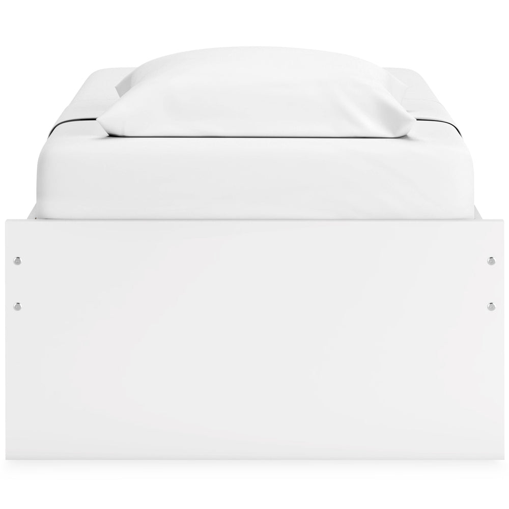 Onita Twin Platform Bed with 1 Side Storage - White (7)
