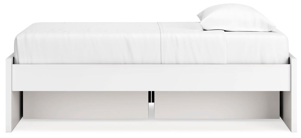 Onita Twin Platform Bed with 1 Side Storage - White (8)