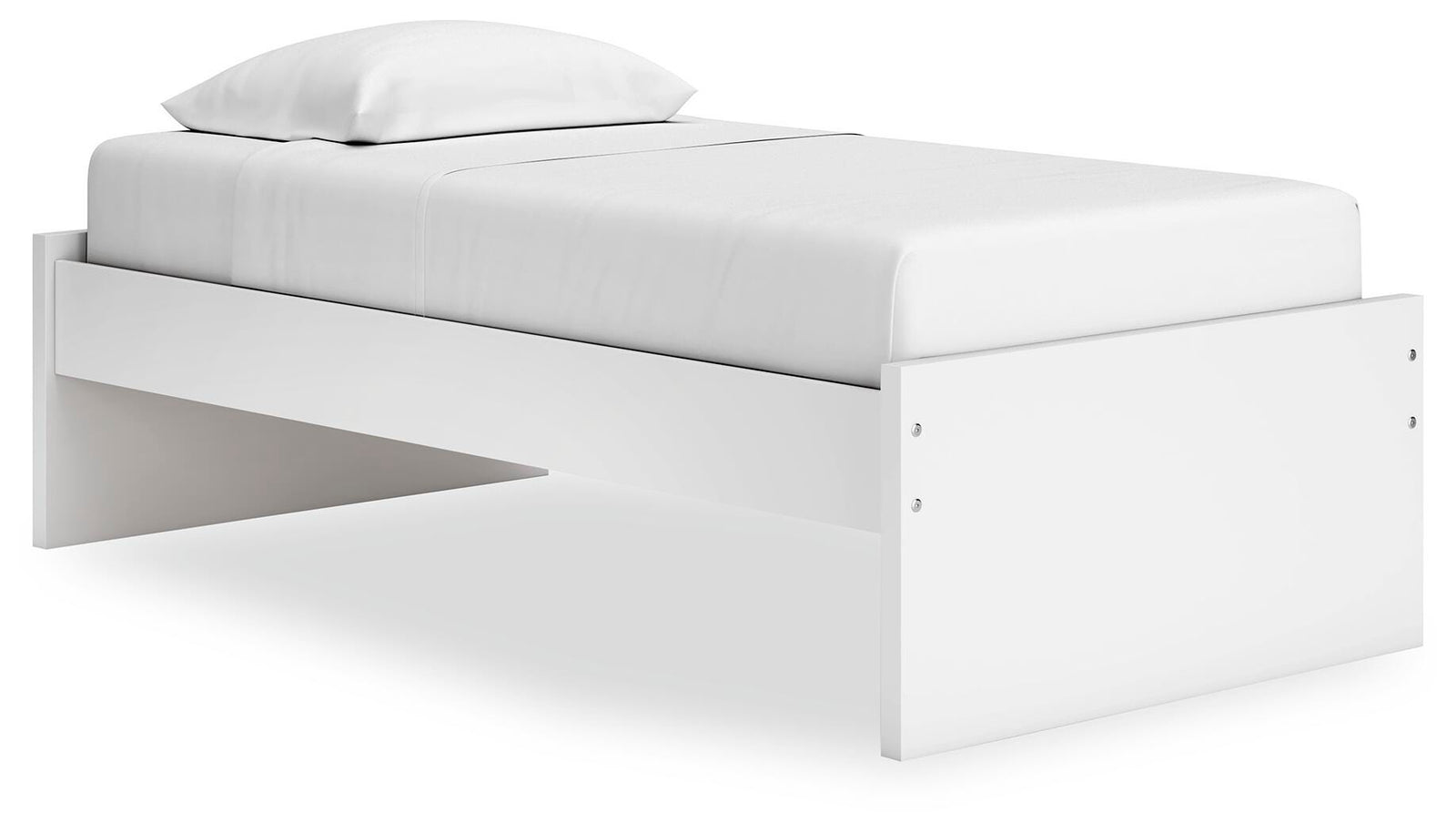 Onita Twin Platform Bed - White (1)