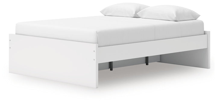 Onita Queen Platform Bed with 1 Side Storage - White (6)