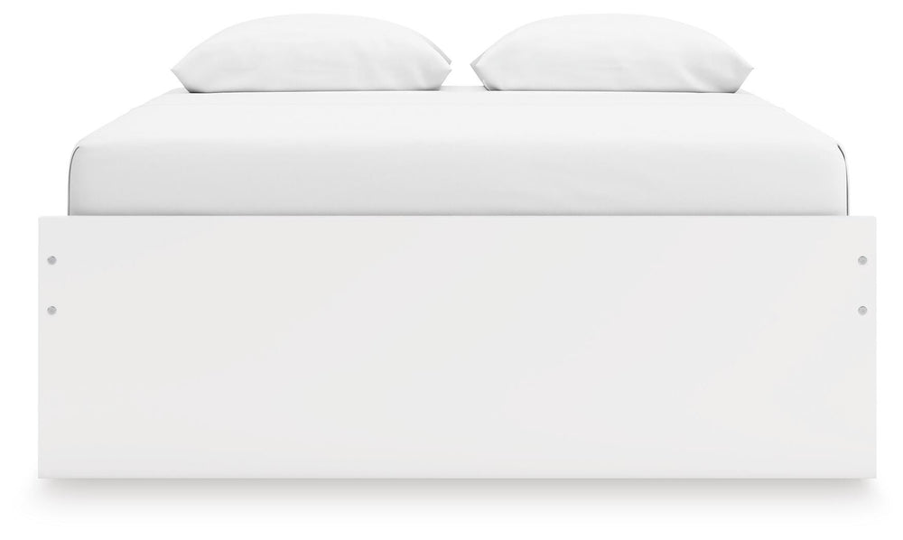 Onita Queen Platform Bed with 1 Side Storage - White (5)