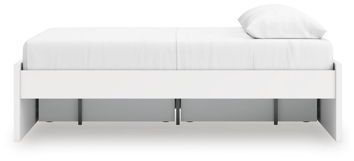 Onita Queen Platform Bed with 1 Side Storage - White (9)