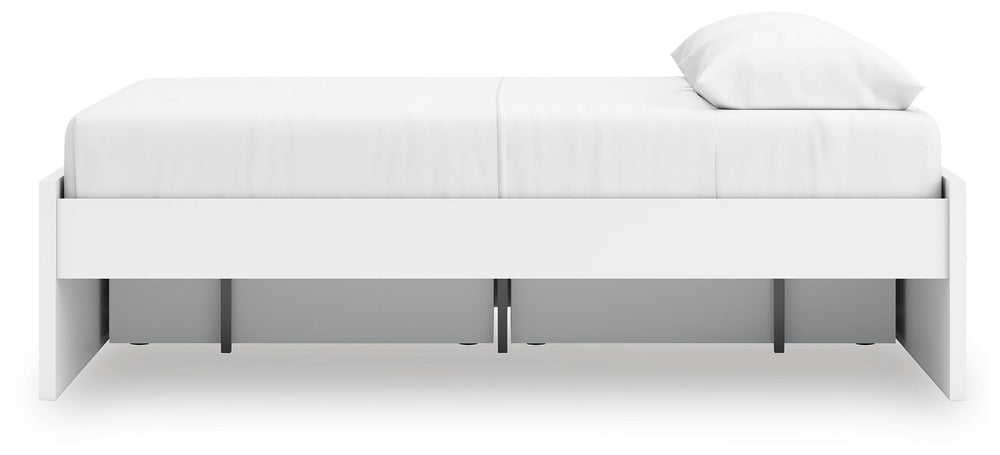 Onita Queen Platform Bed with 1 Side Storage - White (9)