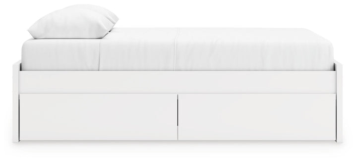 Onita Queen Platform Bed with 1 Side Storage - White (7)