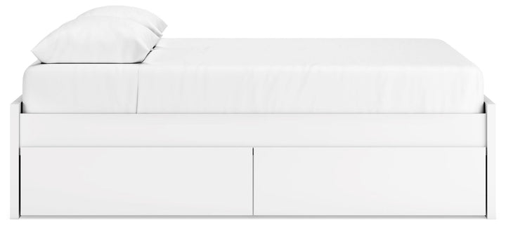 Onita Queen Platform Bed with 2 Side Storage - White (8)