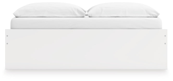 Onita King Platform Bed with 1 Side Storage - White (8)