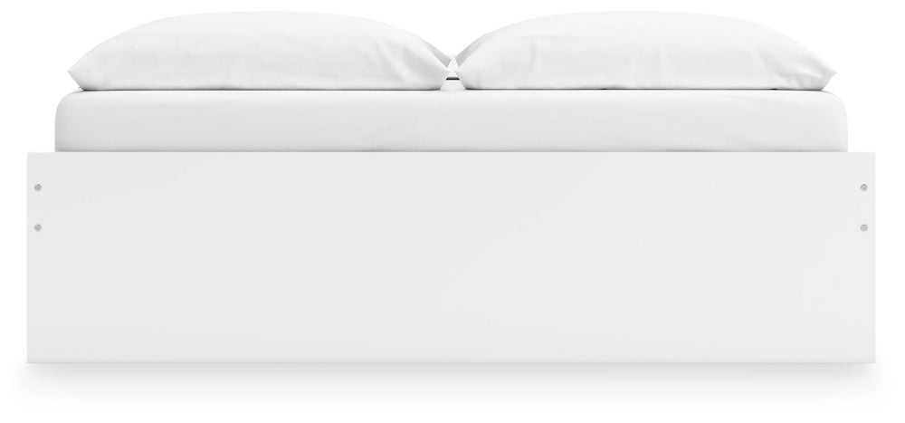 Onita King Platform Bed with 1 Side Storage - White (8)