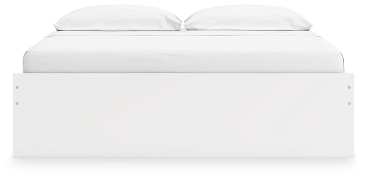 Onita King Platform Bed with 1 Side Storage - White (5)
